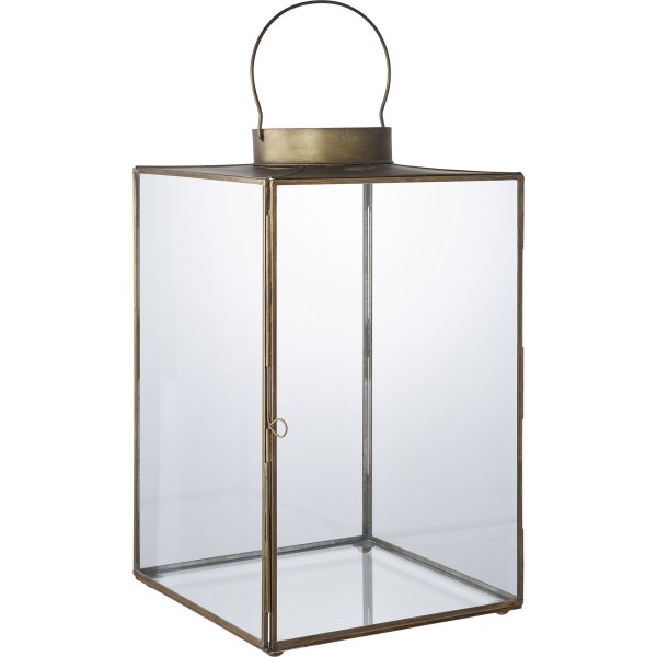 Mohali-Kerzenlaterne - Antikmessing Mohali-Kerzenlaterne - Antikmessing