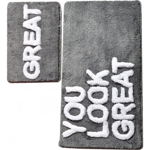 Toller Badezimmerteppich - Grau Toller Badezimmerteppich - Grau