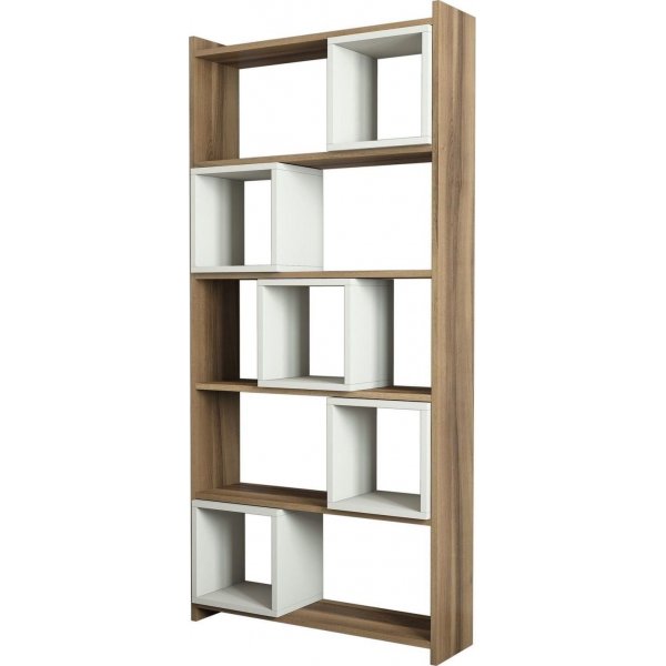 Box-B�cherregal - Nussbaum/Creme