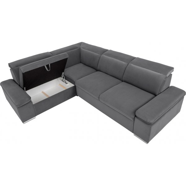 Darby Ecksofa links - Grau