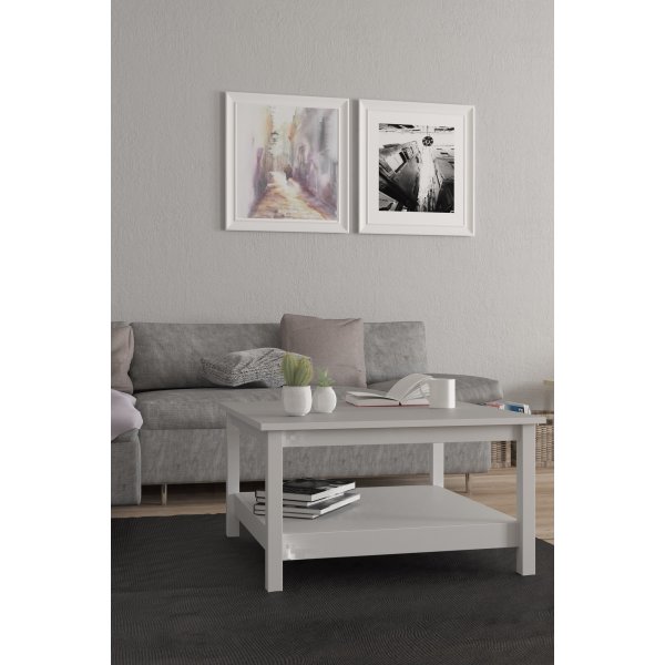 Madrid Couchtisch 81 x 81 cm - Wei