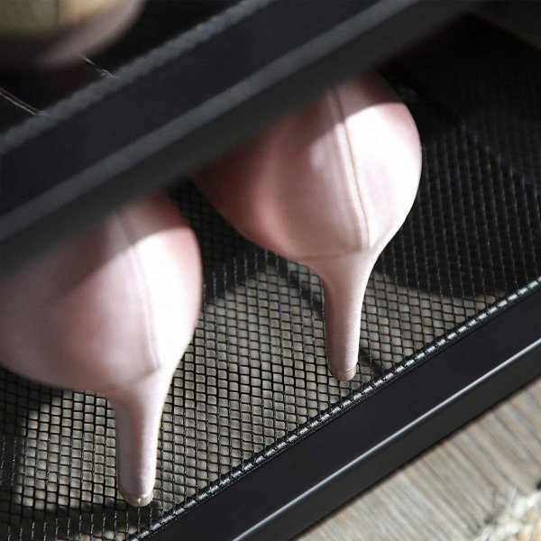 Jussi Schuhregal 100 x 72 cm - Braun/Schwarz