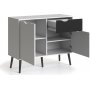 Oslo-Schrank - Wei/Schwarz