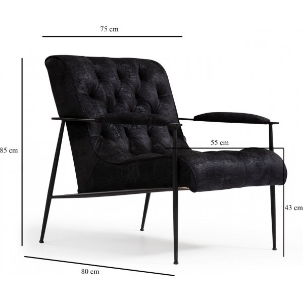 Sessel Matilda - Schwarz Sessel Matilda - Schwarz