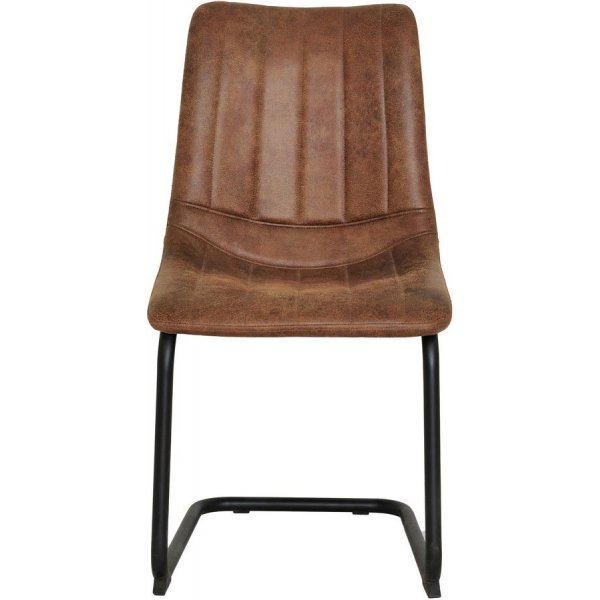 Gebogener Esszimmerstuhl - Braun Gebogener Esszimmerstuhl - Braun