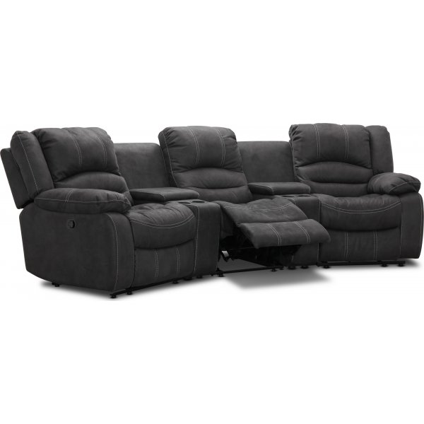 Kensington Manual 3-Sitzer-Sofa - Grau