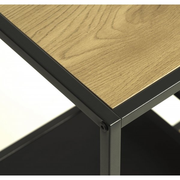 Medici-B�cherregal H146 cm - Eiche/Schwarz