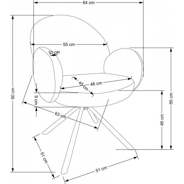 Cadeira Esszimmerstuhl 498 - Beige Cadeira Esszimmerstuhl 498 - Beige