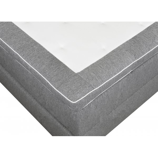 Bett 180x200 cm grau Taschenbett 5 Zonen