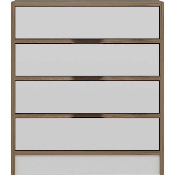 Kommode Elina - Walnuss/Weiß Kommode Elina - Walnuss/Weiß