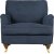 Howard London Premium Sessel - blau + Mbelpflegeset fr Textilien
