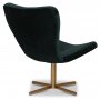 Milano Designer-Sessel - Grn (Samt) / Messing