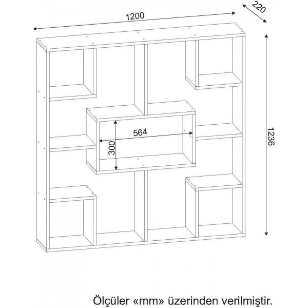 Optimistisches B�cherregal - Wei�