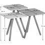 Dreifach gedeckter Tisch 34 x 34 cm - Creme