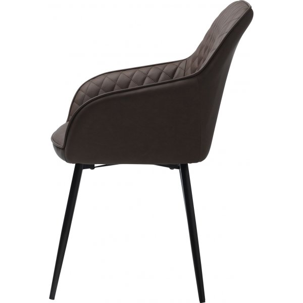 Florida Sessel aus braunem PU