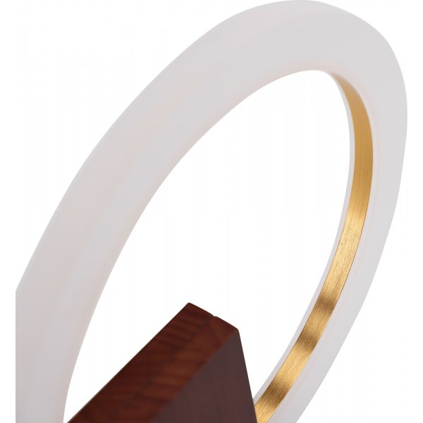 Brive Tischlampe - Nussbaum/wei�