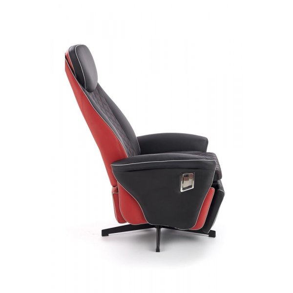 Camaro Sessel Luxury - Schwarz/Rot PU + Textilreinigung fr Mbel