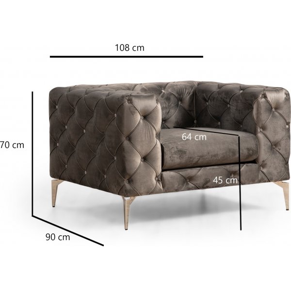 Como Sessel - Anthrazit Como Sessel - Anthrazit