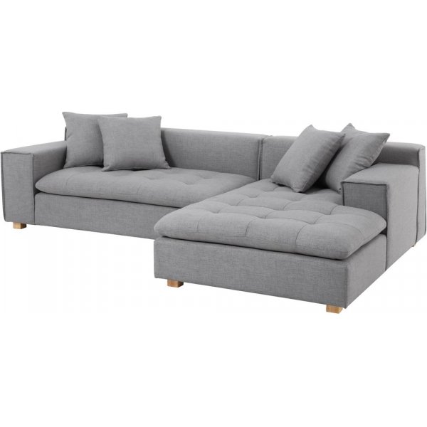 Sofa mit Diwan-Graustoff - Sake