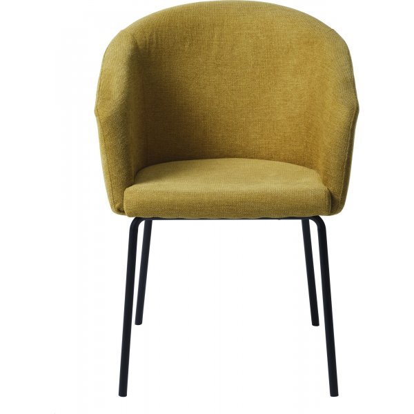 Erik Stuhl aus gelbem Stoff