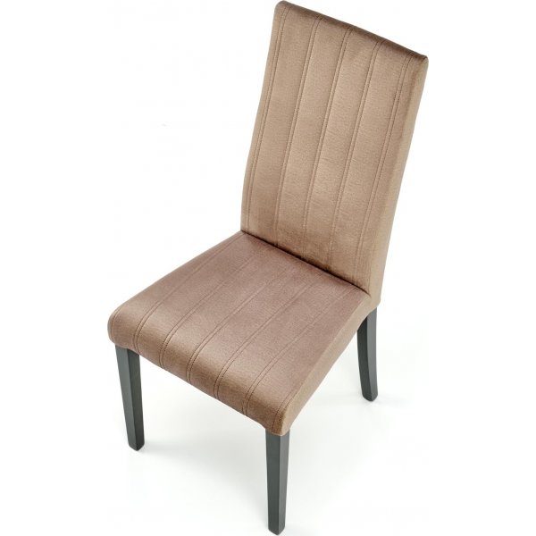 Heather Esszimmerstuhl - Beiger Samt/Schwarz