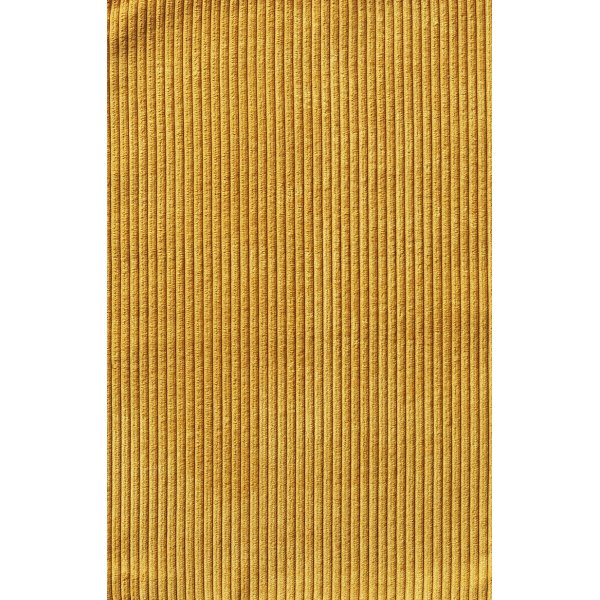 Aero-Stuhl aus gelbem Cord