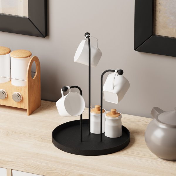 Leros Dekoteller - Schwarz Leros Dekoteller - Schwarz