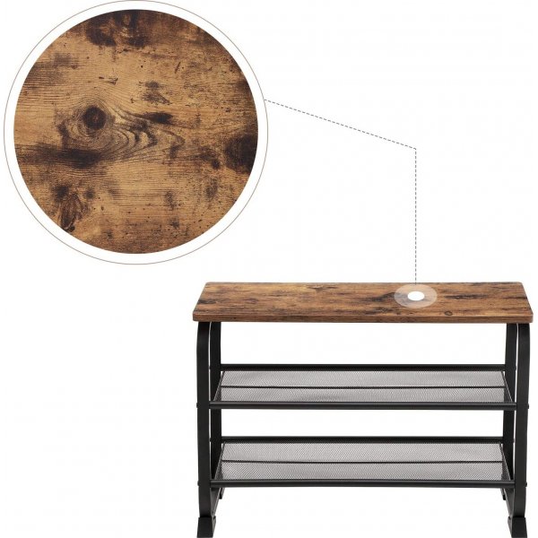 Sickan Schuhregal - Braun/Schwarz