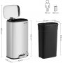 Totte Mlleimer 30 l - Silber