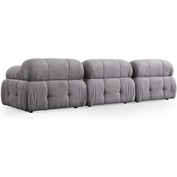 Petite 3-Sitzer-Sofa - Hellgrau