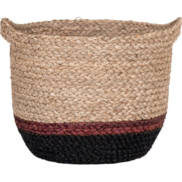 Malvenkorb Natur/Braun/Schwarz Malvenkorb Natur/Braun/Schwarz