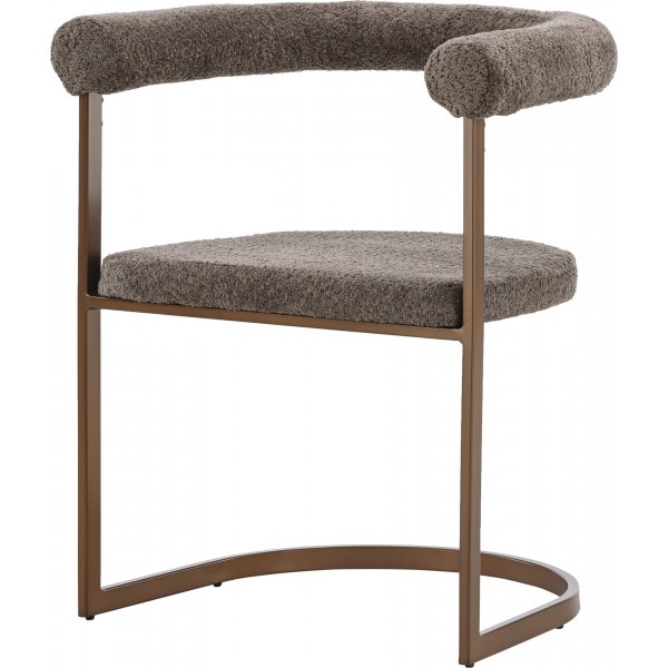 Esszimmerstuhl \\\"Morning\\\" - braunes Bouclé Esszimmerstuhl \\\"Morning\\\" - braunes Bouclé