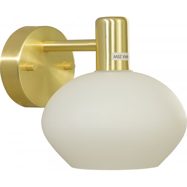 Elba Wandleuchte - Messing matt/Opalweiß Elba Wandleuchte - Messing matt/Opalweiß