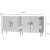 Dubai Sideboard - Wei/Silber