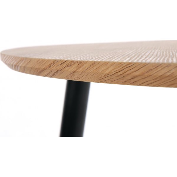 Adaline Couchtisch 40x40 | 60x60 cm - Eiche/schwarz