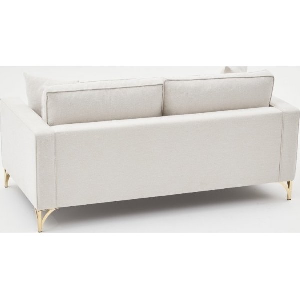 Berlin 2-Sitzer-Sofa - Cremewei/Gold