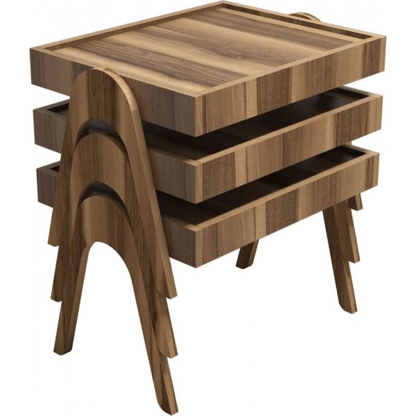 Roma-Tisch 53,6 x 40 cm - Nussbaum