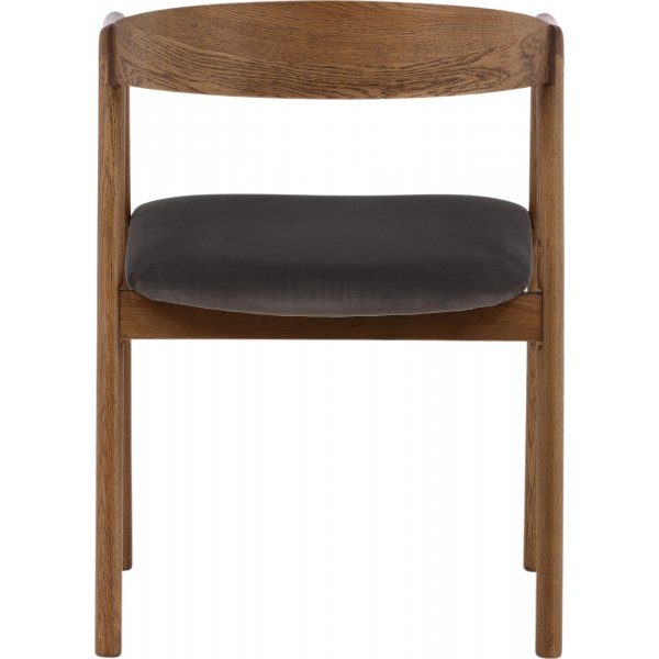 L�ng�n Esszimmerstuhl - Eiche/Grau