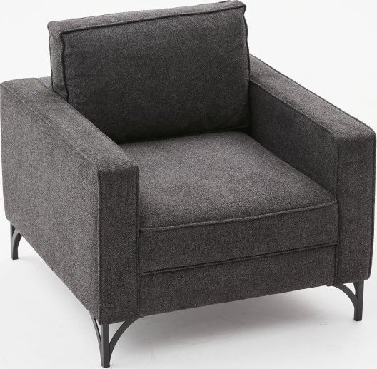 Sessel Berlin - Anthrazit/Schwarz Sessel Berlin - Anthrazit/Schwarz