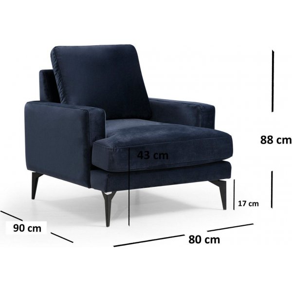 Papira Sessel - Marineblau Papira Sessel - Marineblau