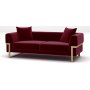 Magenta 2-Sitzer-Sofa - Rot