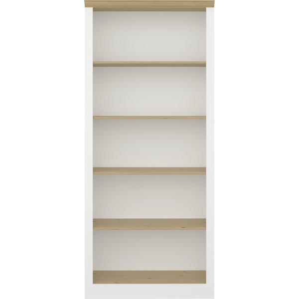 Bcherregal Nola - Wei/Beige