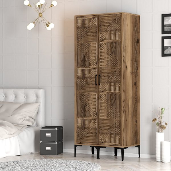 Kumsal Kleiderschrank 5 Walnuss