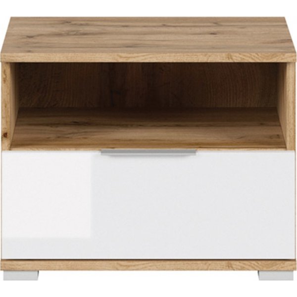 Zele Nachttisch - Eiche/weiß Zele Nachttisch - Eiche/weiß