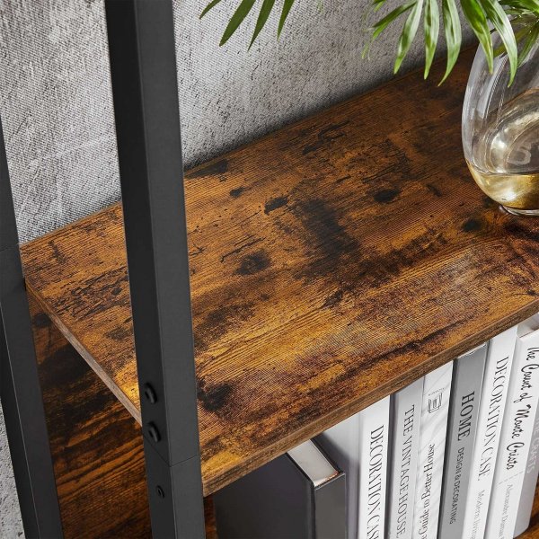 Nikita Bcherregal 158 x 166 cm - Braun/Schwarz