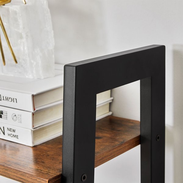 Petter Stufenregal 137,5 cm - Braun/Schwarz Petter Stufenregal 137,5 cm - Braun/Schwarz