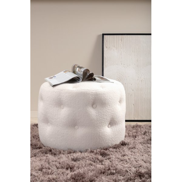 Respit Hocker - Wei�er Teddy