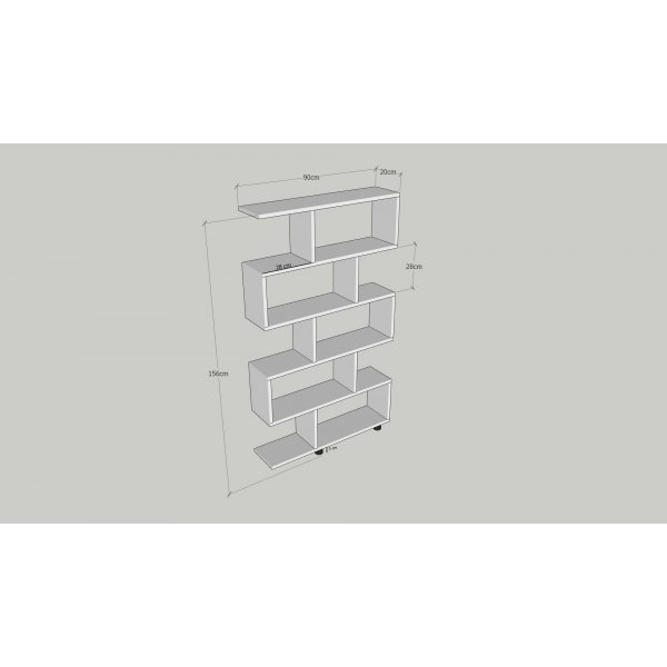 Bcherregal Elif - Wei