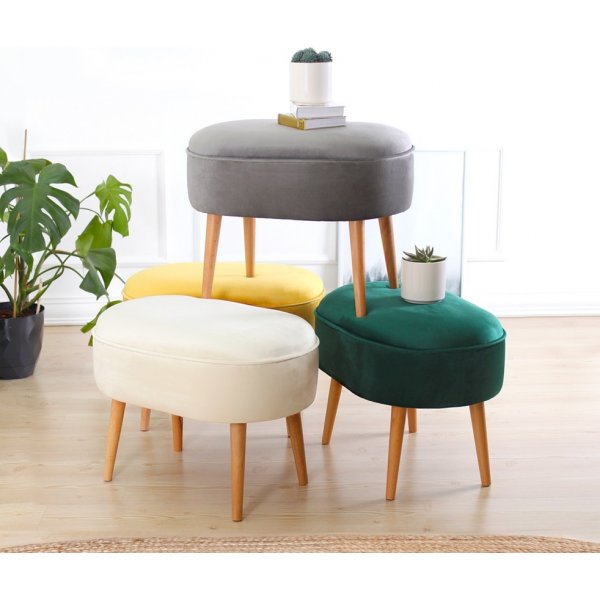 Moile Hocker - Creme Moile Hocker - Creme