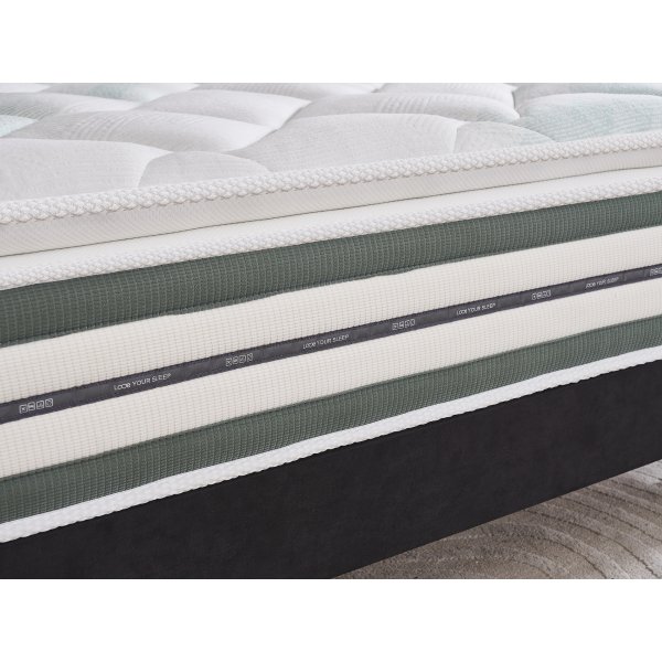 Matratze mit integrierter Matratzenauflage - Taschensystem 5-Zonen Matratze mit integrierter Matratzenauflage - Taschensystem 5-Zonen